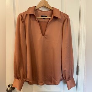 EUC j crew collared blouse - size M